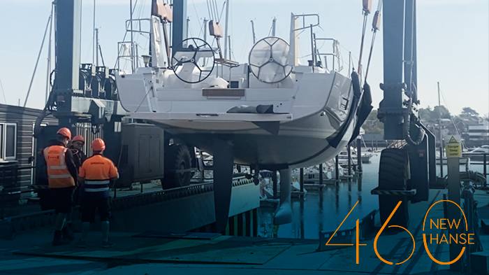 The first UK Hanse 460 has arrived